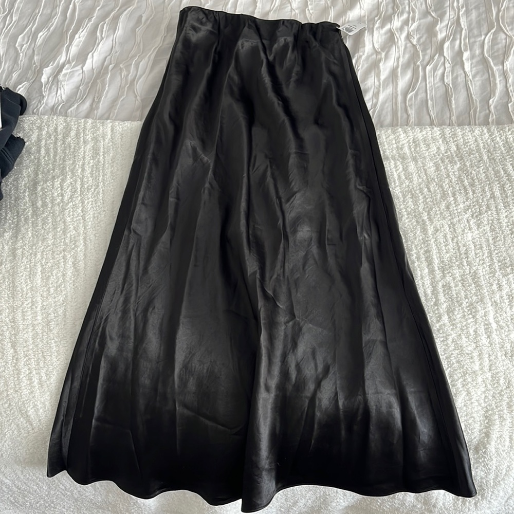 Aritzia Black Slip Maxi/Midi Skirt